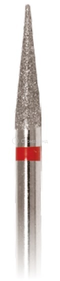 Алмазный бор конус заостренный тонкий d-018 L1-10,0 мм СЗ
