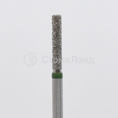 Бор алмазный цилиндр с угловым торцом &Oslash; 0,16 мм для турбинного наконечника КЗ