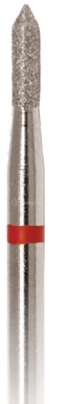 Алмазный бор цилиндр острый конец d-021 L1-10,0 мм КЗ