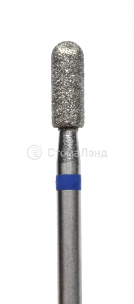 Бор алмазный цилиндр с полусферой на торце &Oslash; 0,40 мм для прямого наконечника СЗ